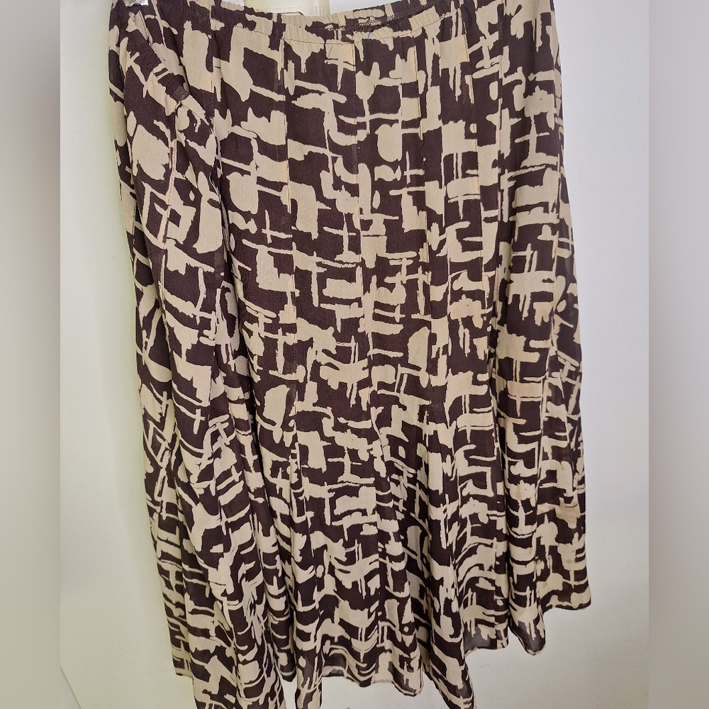 R&B Abstract Print Women's Full Skirt Size 24